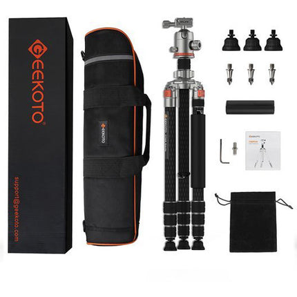 Geekoto CT32X Gravity 85 Tripié de Fibra de Carbono 85 Pulgadas 33 lb Capacidad