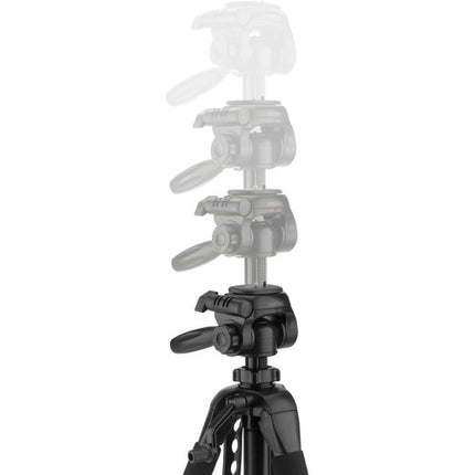 Magnus DLX-367 Trípode Fotográfico y de Video de 3 Secciones 67 Pulgadas de Altura Máxima con Adaptador para Smartphone y Montura GoPro