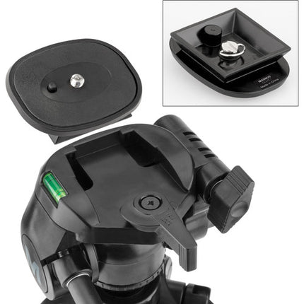 Magnus DLX-367 Trípode Fotográfico y de Video de 3 Secciones 67 Pulgadas de Altura Máxima con Adaptador para Smartphone y Montura GoPro