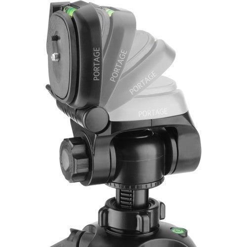 Magnus DLX-367 Trípode Fotográfico y de Video de 3 Secciones 67 Pulgadas de Altura Máxima con Adaptador para Smartphone y Montura GoPro