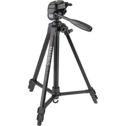 Magnus PV-3310G Trípode Fotografía Video 53 Pulgadas Carga 6 lb con Adaptador Smartphone y Montura GoPro