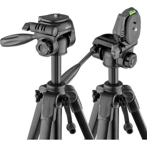 Magnus PV-3320G Trípode Fotográfico y de Video con Columna Central y Adaptador para Smartphone y Montura GoPro 62 Pulgadas 11 lb Capacidad