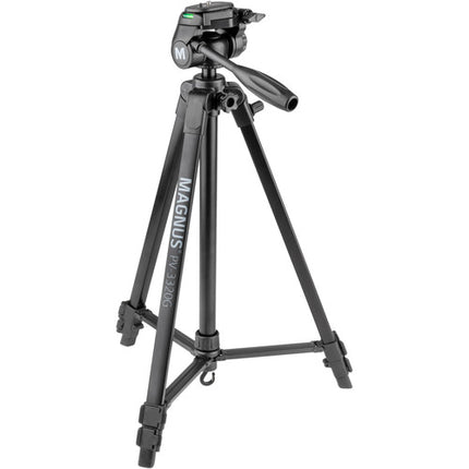 Magnus PV-3320G Trípode Fotográfico y de Video con Columna Central y Adaptador para Smartphone y Montura GoPro 62 Pulgadas 11 lb Capacidad
