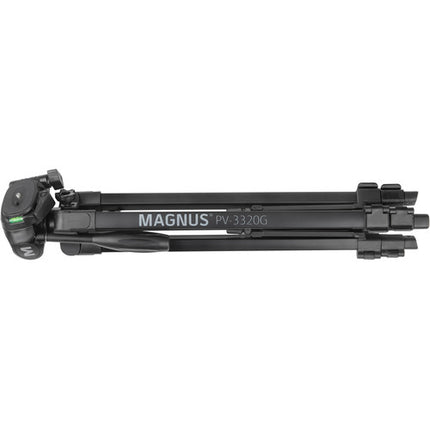 Magnus PV-3320G Trípode Fotográfico y de Video con Columna Central y Adaptador para Smartphone y Montura GoPro 62 Pulgadas 11 lb Capacidad