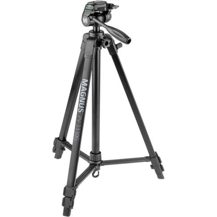 Magnus PV-3330G Trípode para foto y video altura máx 66.7 pulg con adaptador smartphone y soporte GoPro