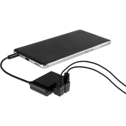 Voice Technologies IA-2 Adaptador para Smartphone con 2 Micrófonos Lav y Salida TRS