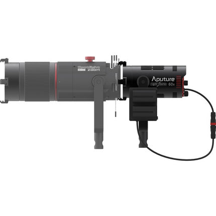 Aputure LS 60x Luz LED Bi-Color Flood 33480 Lux 15-45° con Barndoors y Maletín