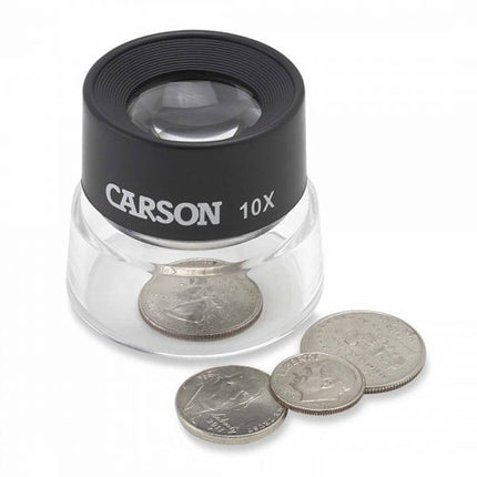 Carson LL-10 10x Lupa de Mesa para Manualidades Lentes Dobles Preenfocadas