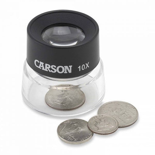 Carson LL-10 10x Lupa de Mesa para Manualidades Lentes Dobles Preenfocadas