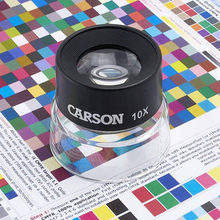 Carson LL-10 10x Lupa de Mesa para Manualidades Lentes Dobles Preenfocadas