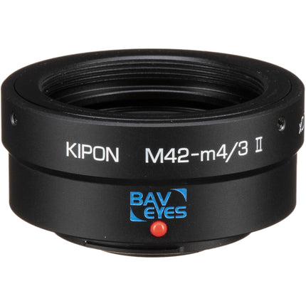 KIPON Baveyes 0.7x Mark 2 Adaptador de Montura para Lentes M42 a Micro Cuatro Tercios Metal compacto y enfoque infinito