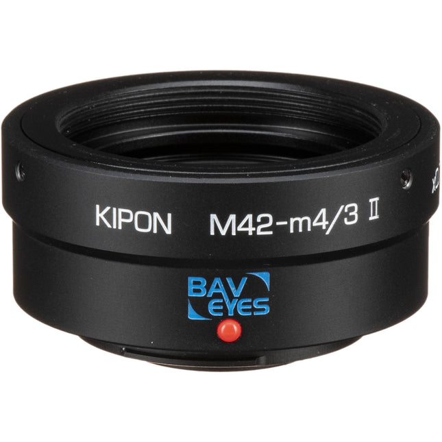KIPON Baveyes 0.7x Mark 2 Adaptador de Montura para Lentes M42 a Micro Cuatro Tercios Metal compacto y enfoque infinito