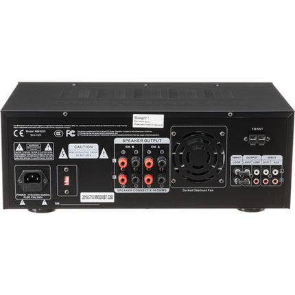 Technical Pro MM3000 Amplificador de Micrófono 3000W 8 Entradas Bluetooth USB SD