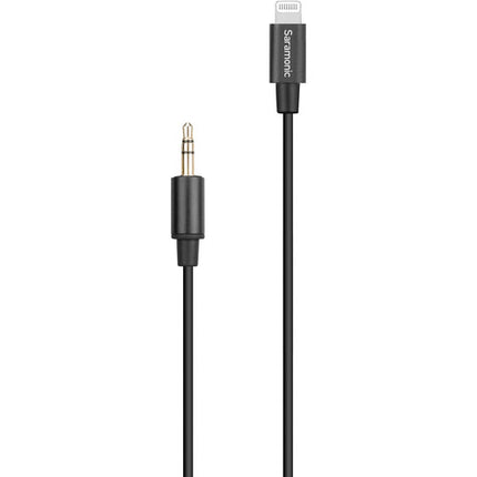 Saramonic SR-C2000 Cable Adaptador Audio 3.5mm TRS a Lightning 23cm para iPhone