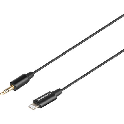 Saramonic SR-C2000 Cable Adaptador Audio 3.5mm TRS a Lightning 23cm para iPhone