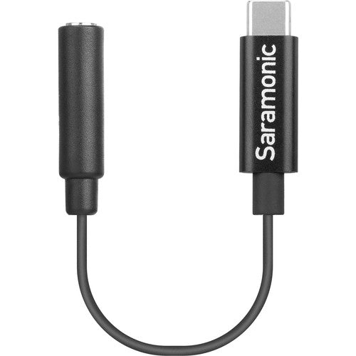 Saramonic SR-C2003 Cable Adaptador 3.5mm TRS a USB-C Audio Mono Estéreo 3 pulgadas