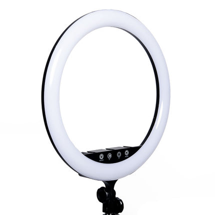Savage Vlogger Aro de Luz LED Bi-Color 17" 2050 Lúmenes 2700-5700K con Espejo 6" y Brazos Flexibles