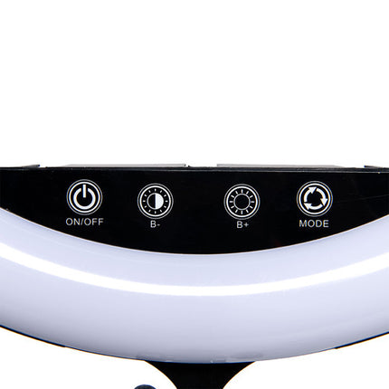Savage Vlogger Aro de Luz LED Bi-Color 17" 2050 Lúmenes 2700-5700K con Espejo 6" y Brazos Flexibles