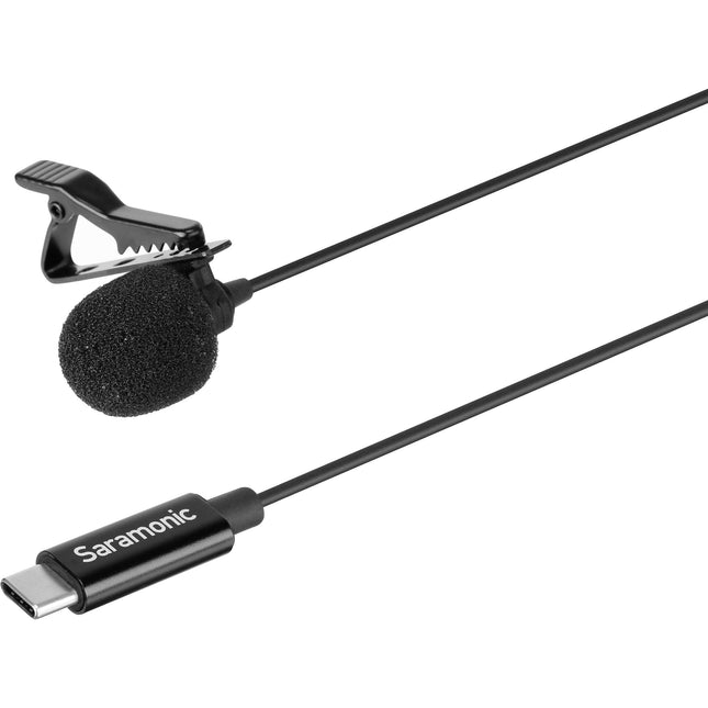 Micrófono Lavalier Omnidireccional Saramonic LavMicro U3A USB Tipo C 2m Cable