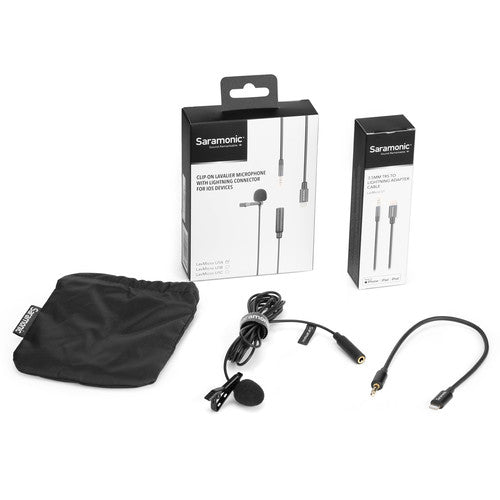 Saramonic LavMicro U1A Micrófono Lavalier Omnidireccional con Cable 2 Secciones 2 Metros