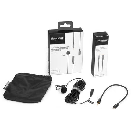 Saramonic LavMicro U1B Micrófono Lavalier Omnidireccional 6m con Conector Lightning para iOS