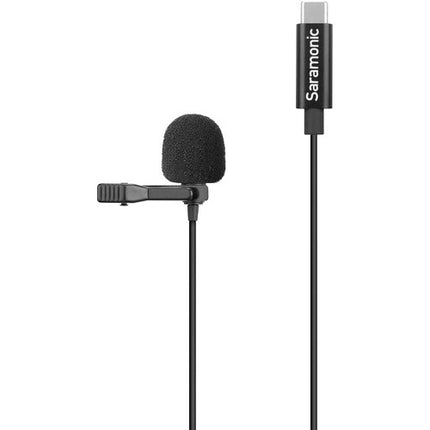 Micrófono Lavalier Omnidireccional Saramonic LavMicro U3A USB Tipo C 2m Cable