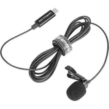 Micrófono Lavalier Omnidireccional Saramonic LavMicro U3A USB Tipo C 2m Cable