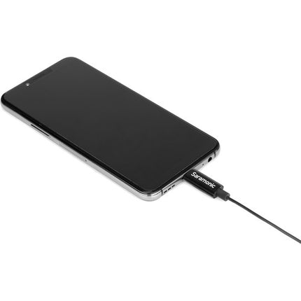 Micrófono Lavalier Omnidireccional Saramonic LavMicro U3A USB Tipo C 2m Cable