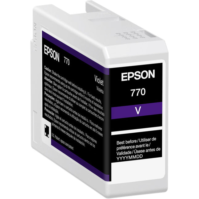 Epson 770 UltraChrome PRO10 Tinta Violeta 25mL para Impresora Fotográfica 13"