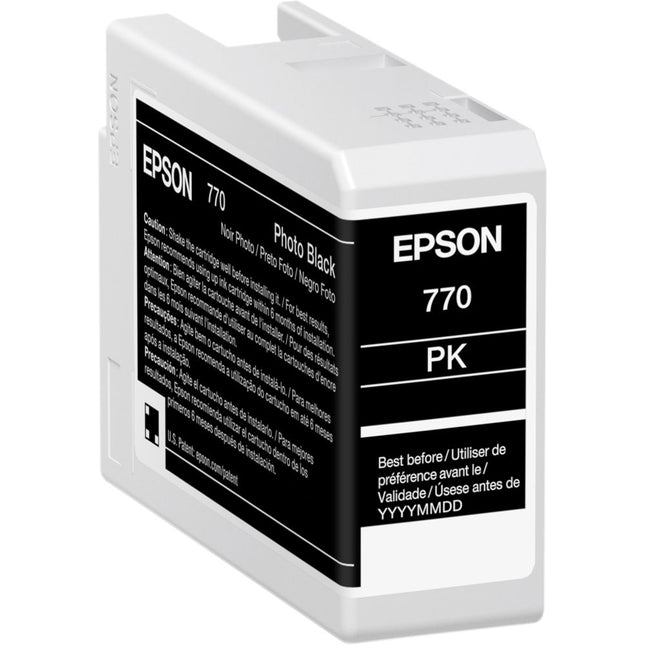 Epson 770 UltraChrome PRO10 Tinta Negra Foto 25mL para SureColor P700 13"