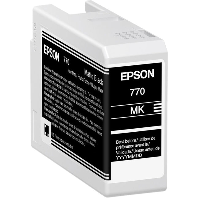Epson 770 UltraChrome PRO10 Cartucho Tinta Negro Mate 25mL para Impresora 13"