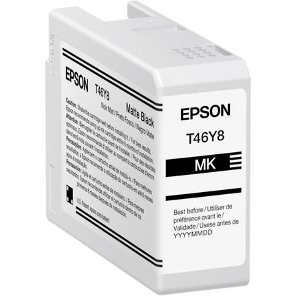 Cartucho de Tinta Epson T46Y Negro Mate UltraChrome PRO10 50mL para Impresora Foto SureColor P900 17"