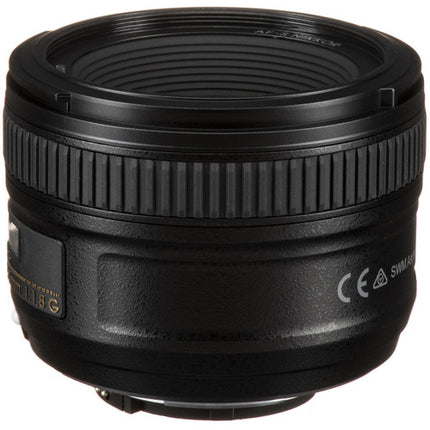 Nikon AF-S NIKKOR 50mm f/1.8G objetivo F-Mount apertura f/1.8 a f/16 con motor silencioso AF