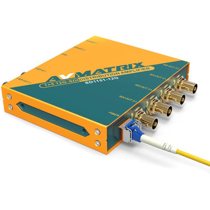 AVMATRIX SD1151-12G Amplificador de Distribución 12G-SDI 1x5 con Entrada BNC y Fuente 5V