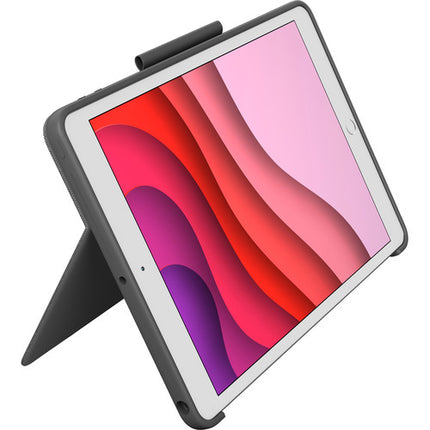 Logitech Combo Touch Funda Teclado Retroiluminado para iPad 10.2" Gen 7 a 9 Graphite