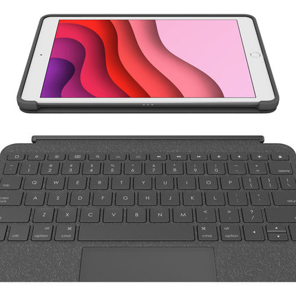 Logitech Combo Touch Funda Teclado Retroiluminado para iPad 10.2" Gen 7 a 9 Graphite