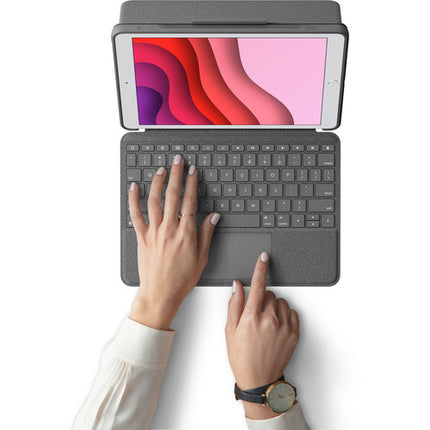 Logitech Combo Touch Funda Teclado Retroiluminado para iPad 10.2" Gen 7 a 9 Graphite