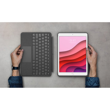 Logitech Combo Touch Funda Teclado Retroiluminado para iPad 10.2" Gen 7 a 9 Graphite