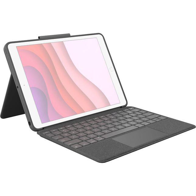 Logitech Combo Touch Funda Teclado Retroiluminado para iPad 10.2" Gen 7 a 9 Graphite