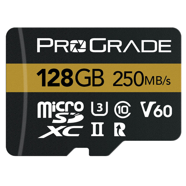 ProGrade Digital 128GB microSDXC UHS-II V60 Clase 10 con Adaptador SD