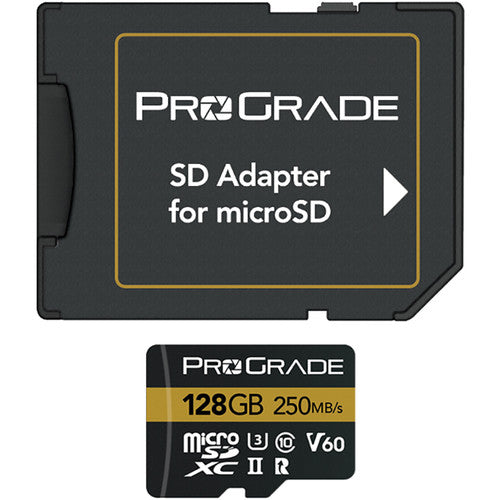 ProGrade Digital microSDXC 128GB UHS-II Clase 10 250MB/s 2-Pack con Adaptador SD