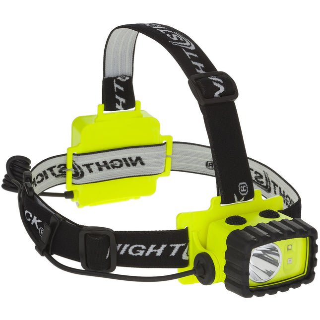 Nightstick XPP-5456G Linterna Frontal Intrínsecamente Segura Luz Roja y Blanca 100 Lúmenes Elastic Hard Hat Strap
