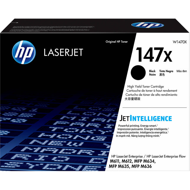 HP 147X Cartucho de Tóner Negro Original para LaserJet 25200 páginas