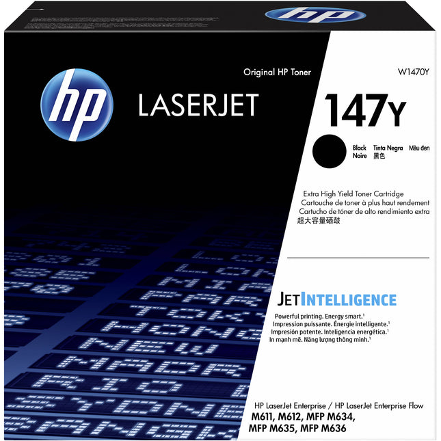 Cartucho de tóner original HP 147Y negro rendimiento 42000 páginas alta capacidad