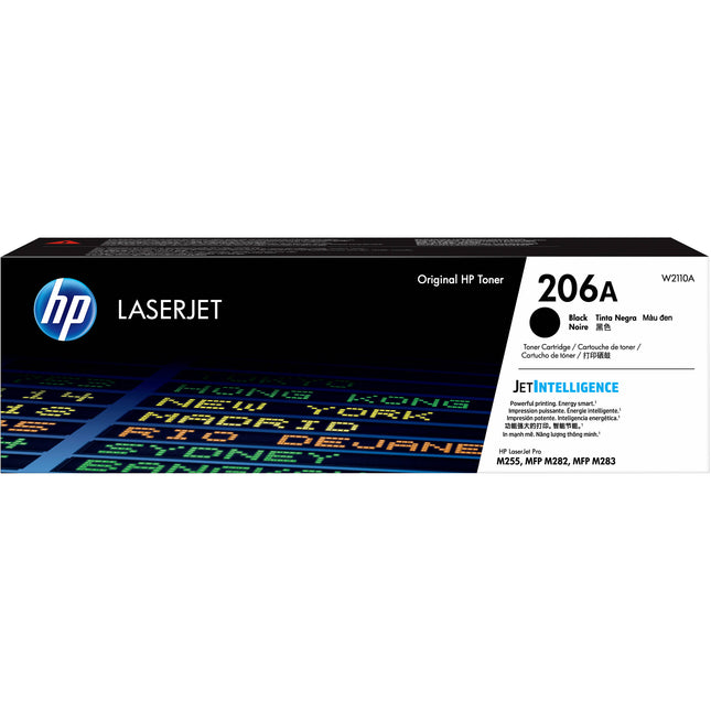 Cartucho de tóner HP 206A negro capacidad estándar 1350 páginas para impresoras MFP M255dw M283fdw
