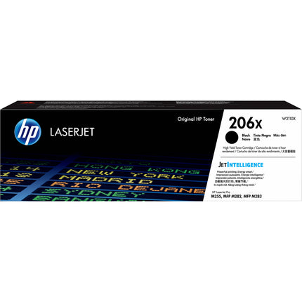 HP 206X Cartucho de Tóner Negro para Impresoras MFP M255dw 3150 páginas