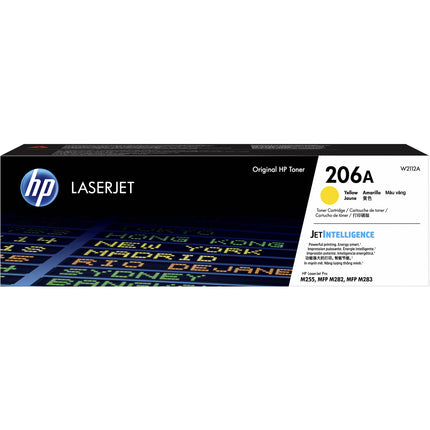 Cartucho de tóner amarillo HP 206A para impresoras M255dw M283fdw 1250 páginas