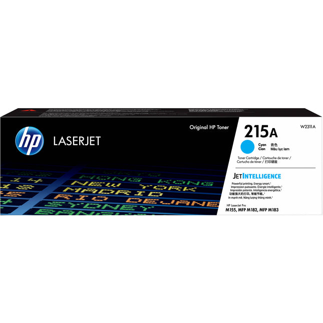 Cartucho de tóner cian HP 215A para impresoras LaserJet Pro M155a M182nw