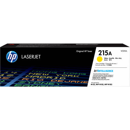 Cartucho de tóner amarillo HP 215A para impresoras LaserJet Pro M155a M182nw