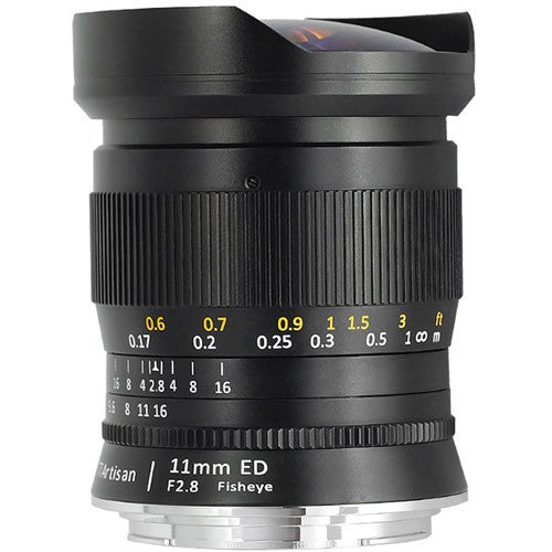 TTArtisan 11mm f/2.8 Lente Fisheye para Canon RF distancia mínima 6.7"